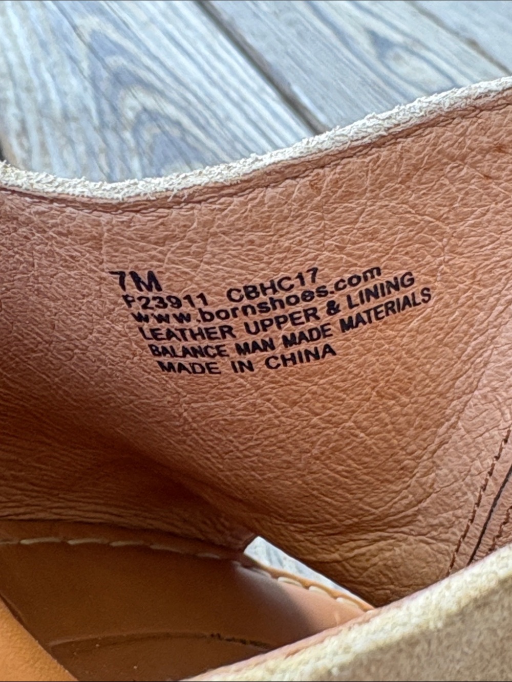 Born Beige Suede Open-Toe Mule Slides, 7M - Picture 10 of 11